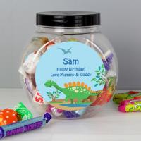 Personalised Dinosaur Sweets Jar Extra Image 1 Preview